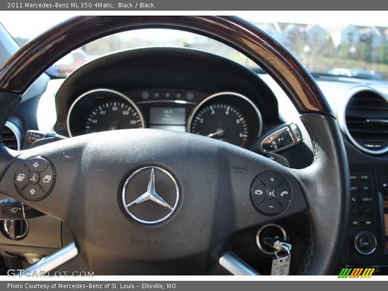 Black / Black 2011 Mercedes-Benz ML 350 4Matic