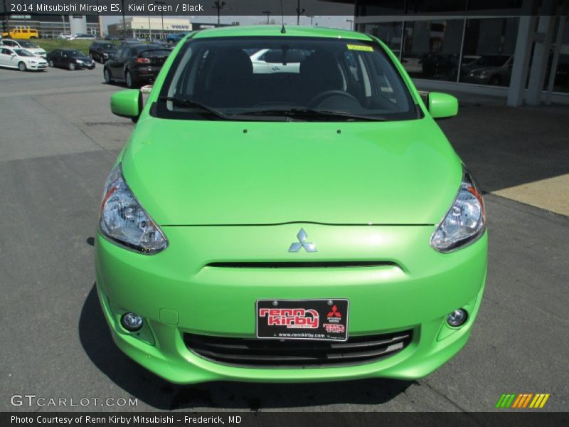 Kiwi Green / Black 2014 Mitsubishi Mirage ES