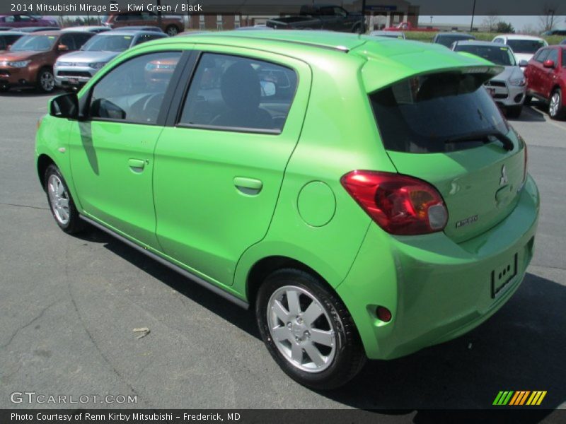 Kiwi Green / Black 2014 Mitsubishi Mirage ES