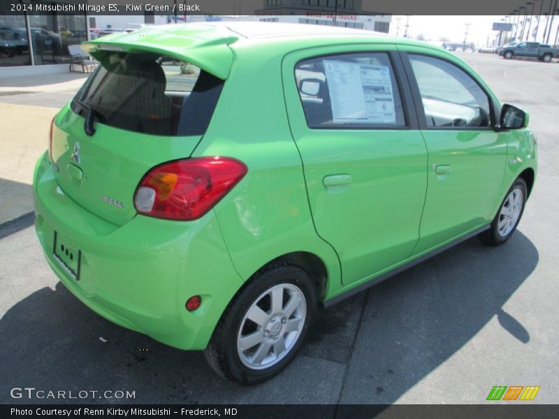 Kiwi Green / Black 2014 Mitsubishi Mirage ES