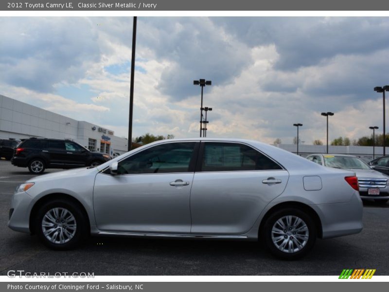 Classic Silver Metallic / Ivory 2012 Toyota Camry LE