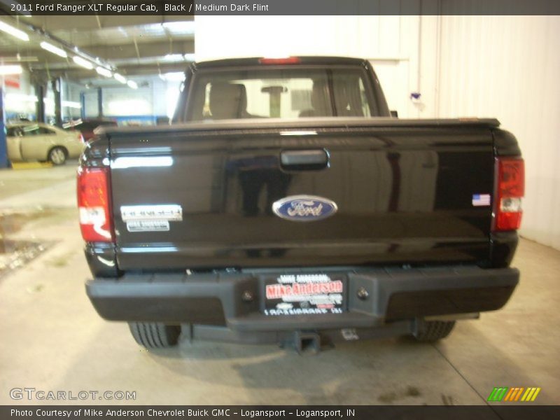 Black / Medium Dark Flint 2011 Ford Ranger XLT Regular Cab