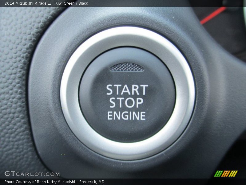 Kiwi Green / Black 2014 Mitsubishi Mirage ES