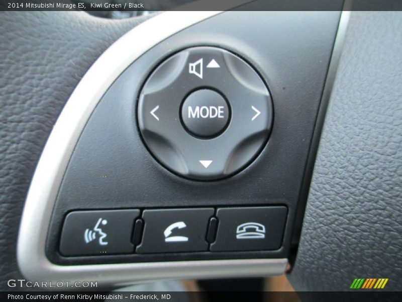 Kiwi Green / Black 2014 Mitsubishi Mirage ES