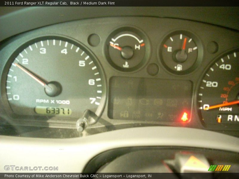 Black / Medium Dark Flint 2011 Ford Ranger XLT Regular Cab