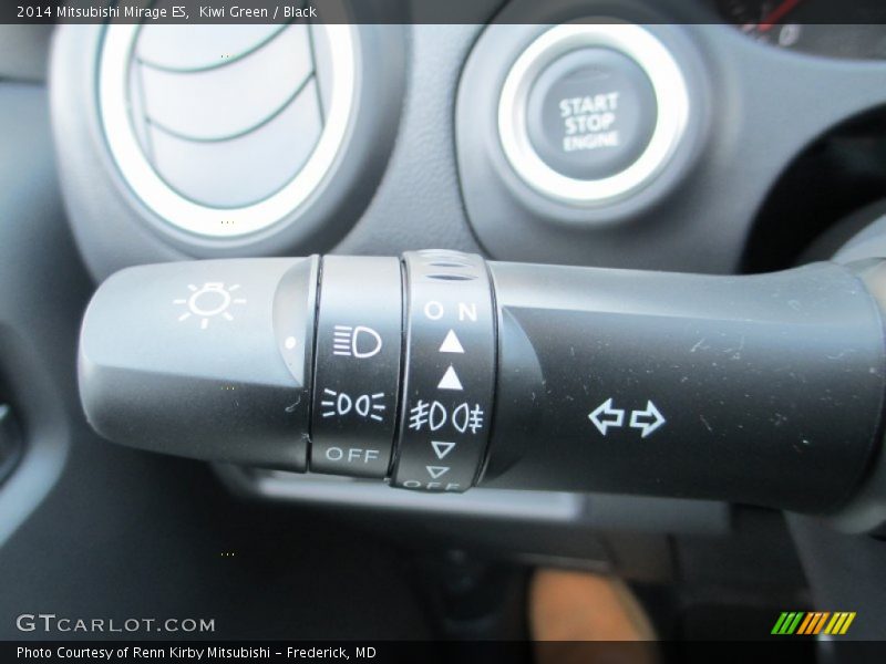 Kiwi Green / Black 2014 Mitsubishi Mirage ES