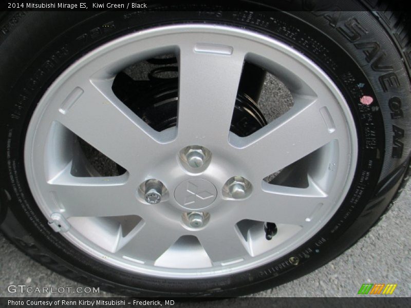 Kiwi Green / Black 2014 Mitsubishi Mirage ES