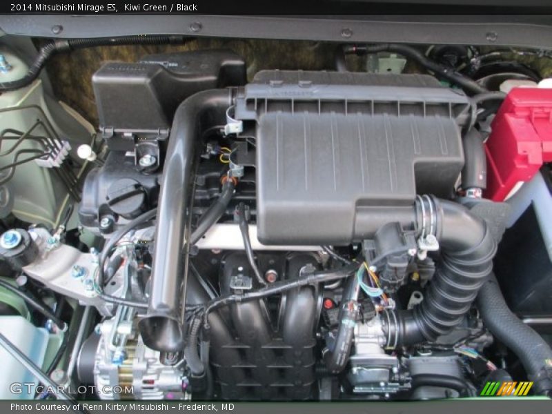 Kiwi Green / Black 2014 Mitsubishi Mirage ES