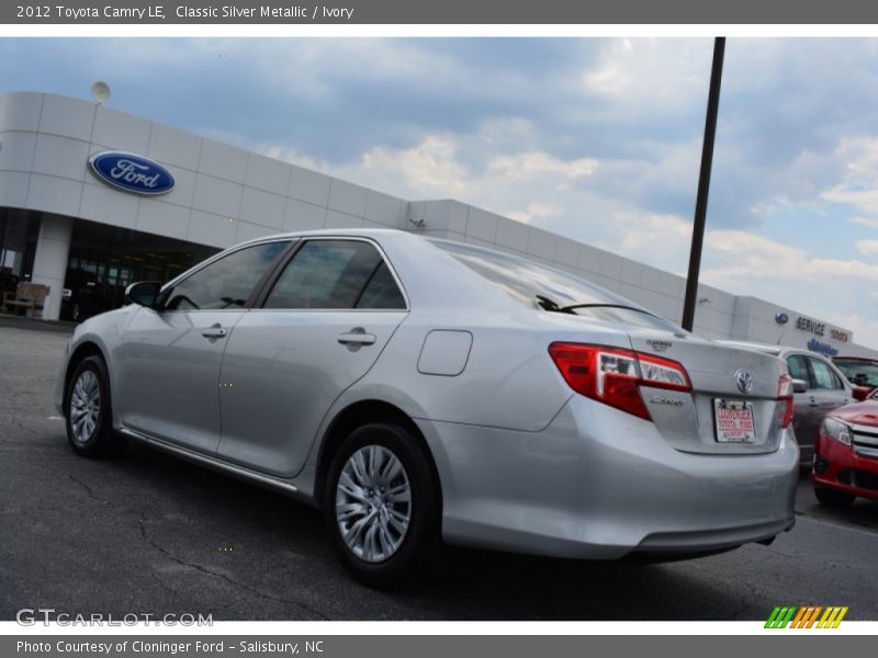 Classic Silver Metallic / Ivory 2012 Toyota Camry LE