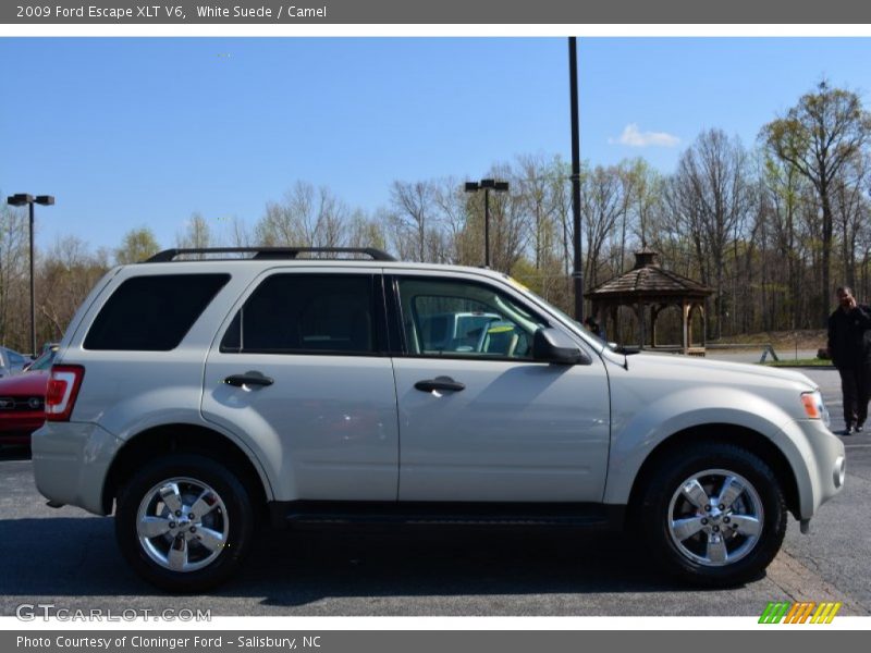 White Suede / Camel 2009 Ford Escape XLT V6