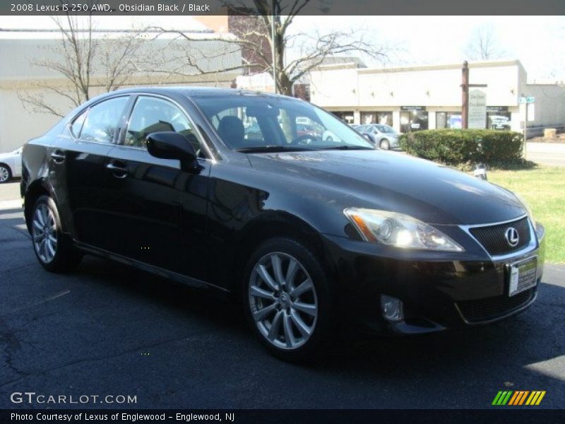 Obsidian Black / Black 2008 Lexus IS 250 AWD