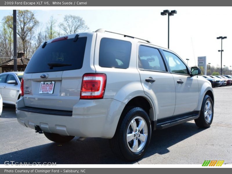 White Suede / Camel 2009 Ford Escape XLT V6