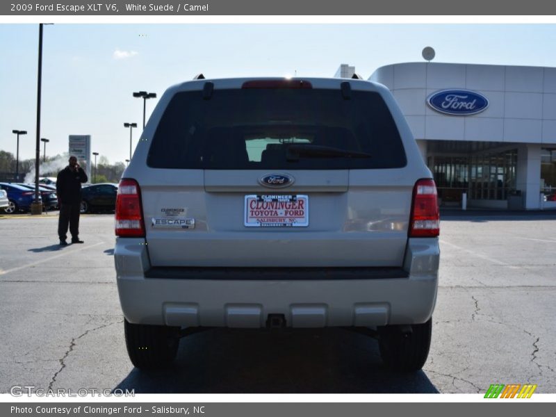 White Suede / Camel 2009 Ford Escape XLT V6