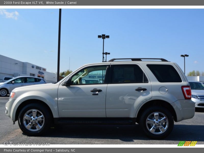 White Suede / Camel 2009 Ford Escape XLT V6