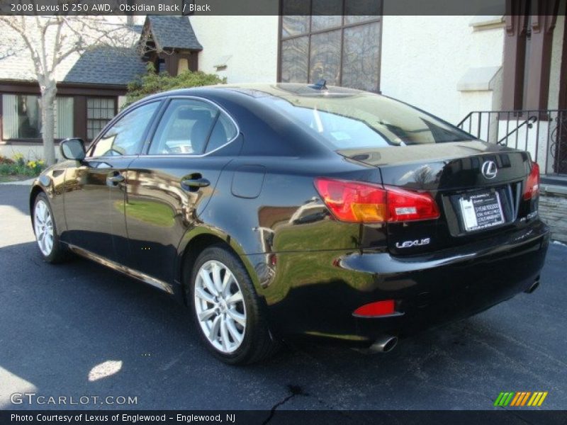 Obsidian Black / Black 2008 Lexus IS 250 AWD