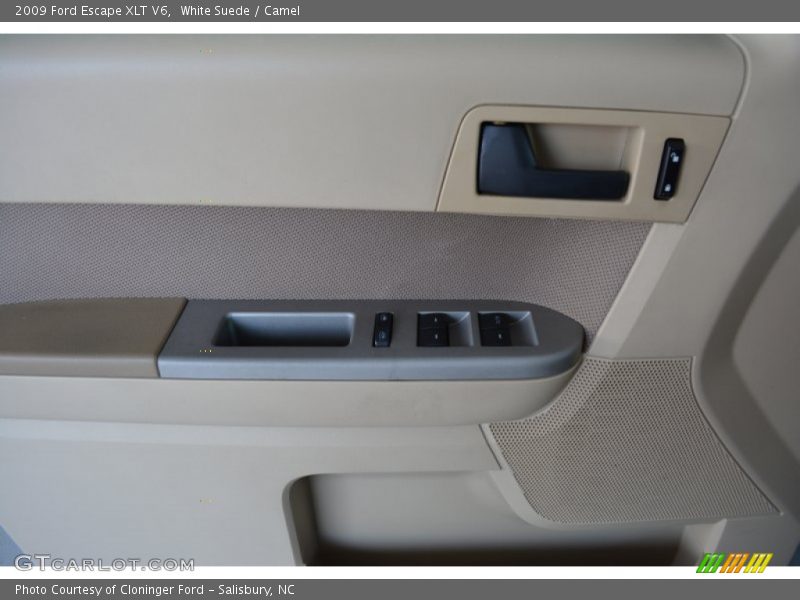 White Suede / Camel 2009 Ford Escape XLT V6