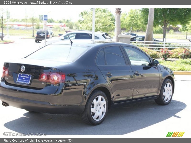 Black / Art Grey 2008 Volkswagen Jetta S Sedan