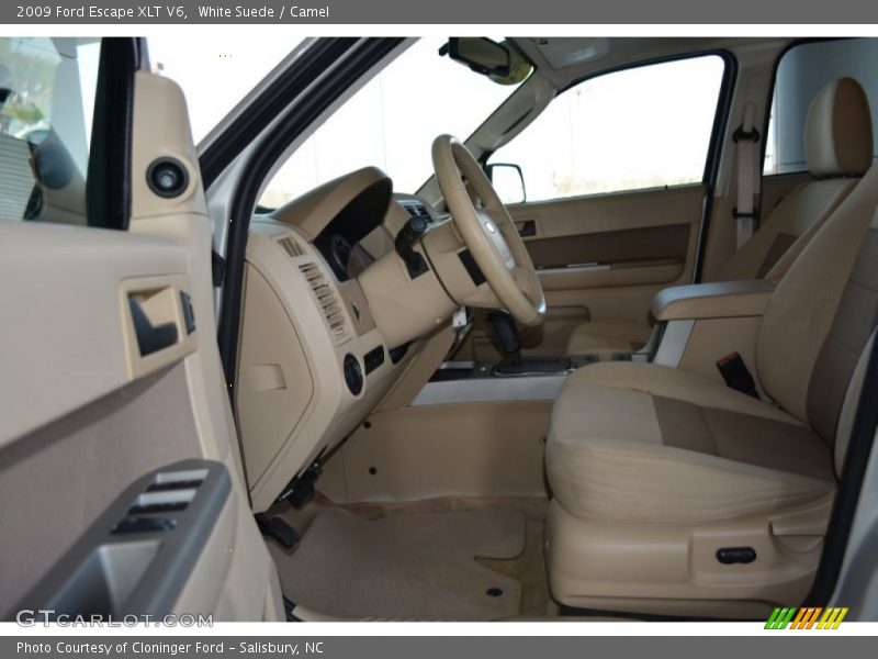 White Suede / Camel 2009 Ford Escape XLT V6