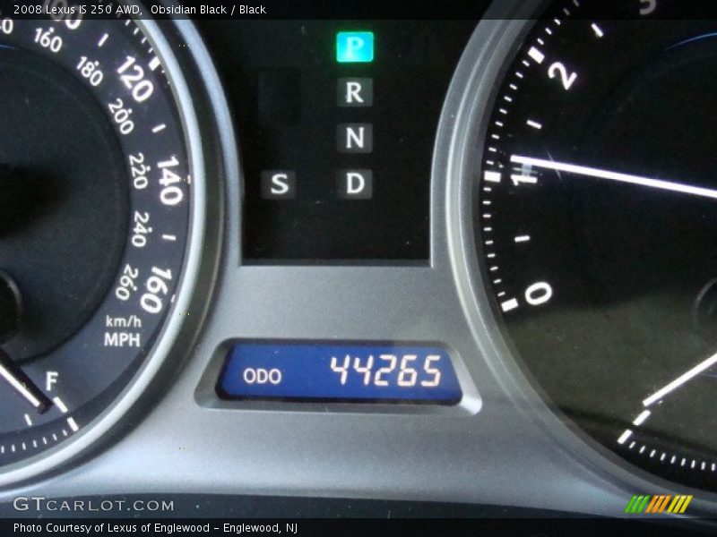 Obsidian Black / Black 2008 Lexus IS 250 AWD