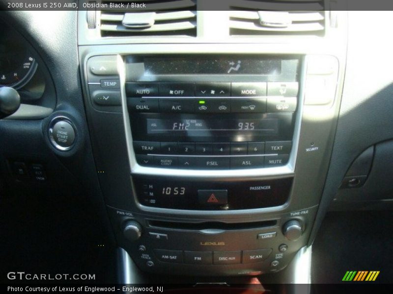 Obsidian Black / Black 2008 Lexus IS 250 AWD