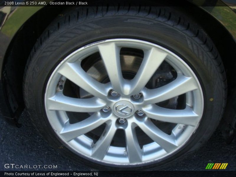 Obsidian Black / Black 2008 Lexus IS 250 AWD