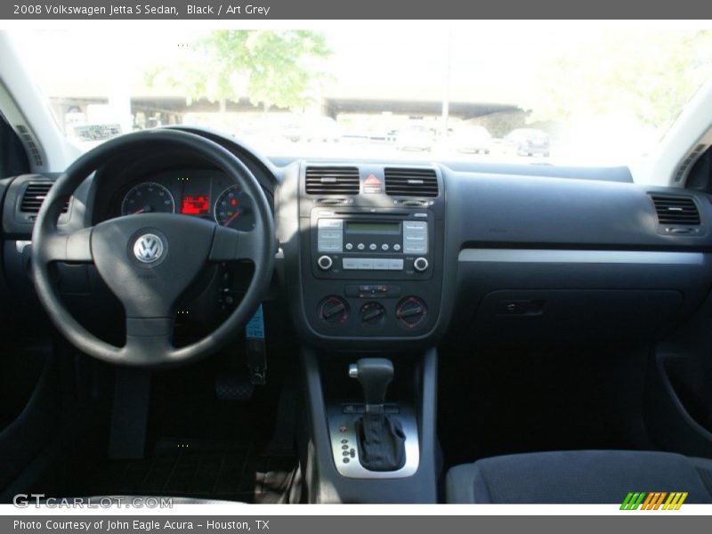 Black / Art Grey 2008 Volkswagen Jetta S Sedan