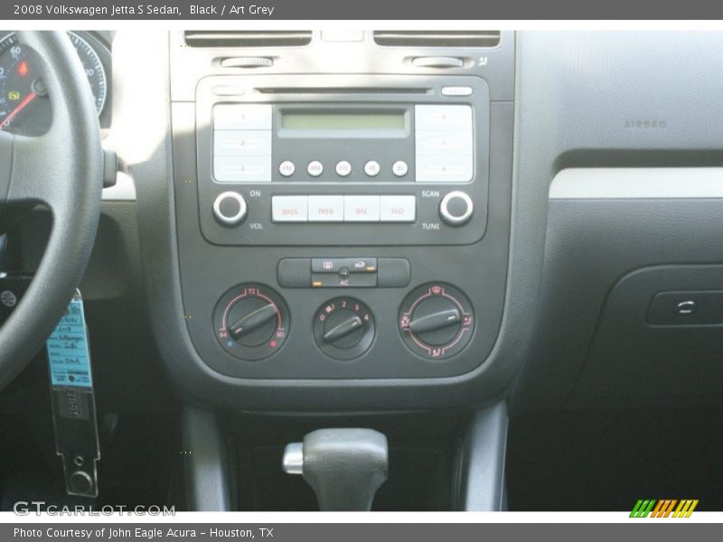 Black / Art Grey 2008 Volkswagen Jetta S Sedan