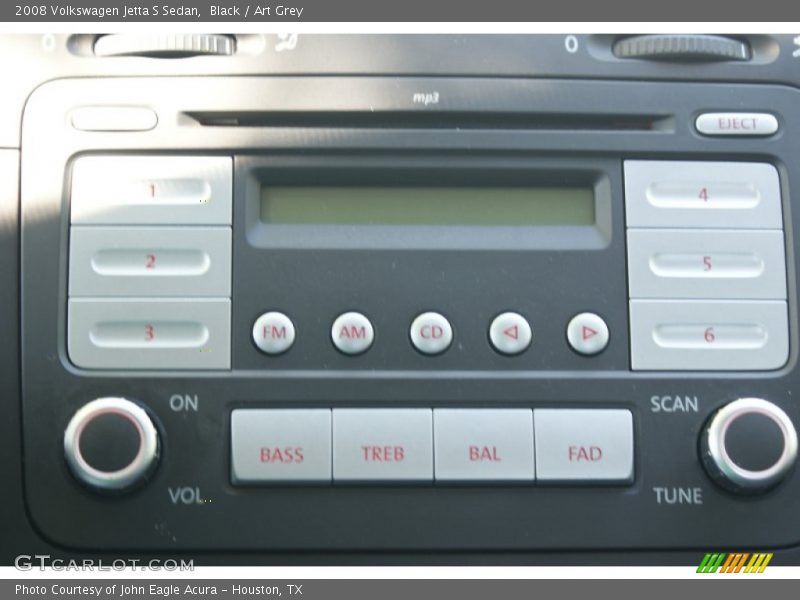 Black / Art Grey 2008 Volkswagen Jetta S Sedan