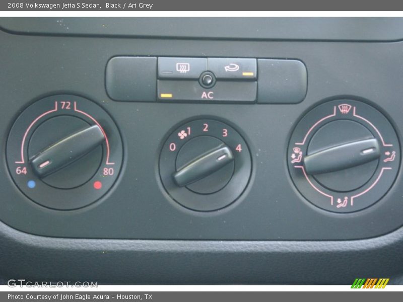 Black / Art Grey 2008 Volkswagen Jetta S Sedan