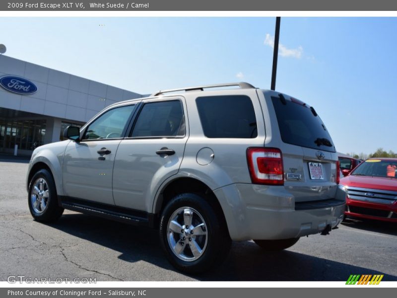 White Suede / Camel 2009 Ford Escape XLT V6
