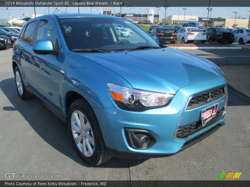 Laguna Blue Metallic / Black 2014 Mitsubishi Outlander Sport ES