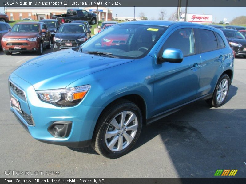 Laguna Blue Metallic / Black 2014 Mitsubishi Outlander Sport ES