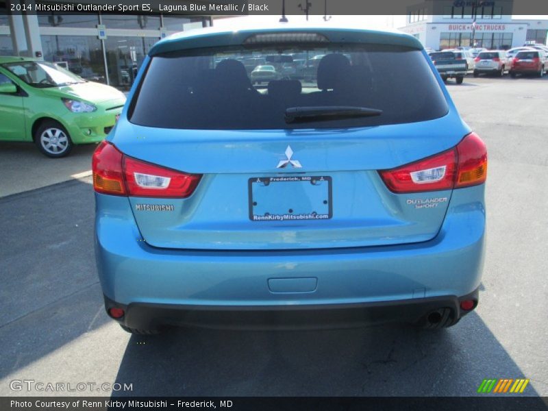 Laguna Blue Metallic / Black 2014 Mitsubishi Outlander Sport ES