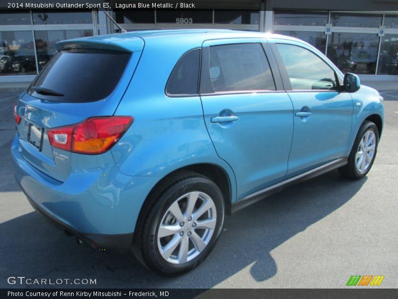 Laguna Blue Metallic / Black 2014 Mitsubishi Outlander Sport ES