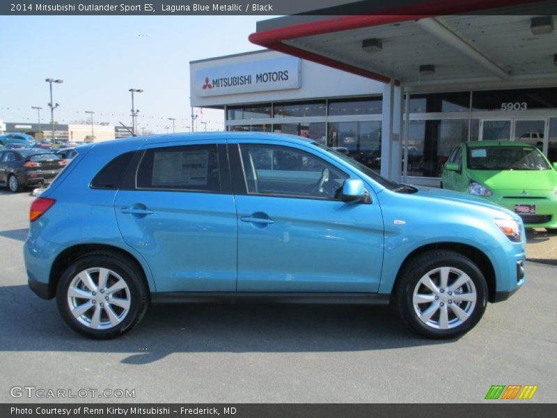 Laguna Blue Metallic / Black 2014 Mitsubishi Outlander Sport ES