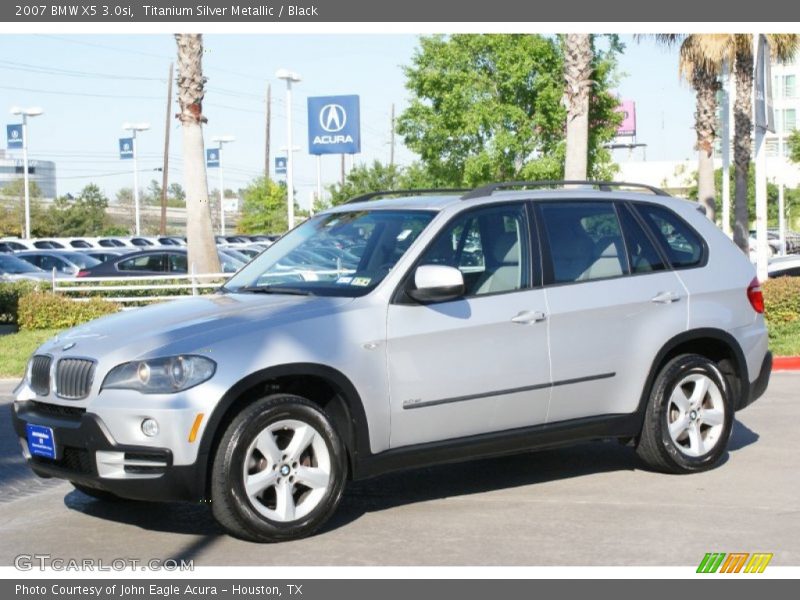 Titanium Silver Metallic / Black 2007 BMW X5 3.0si