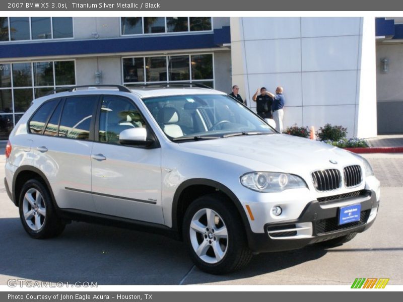 Titanium Silver Metallic / Black 2007 BMW X5 3.0si