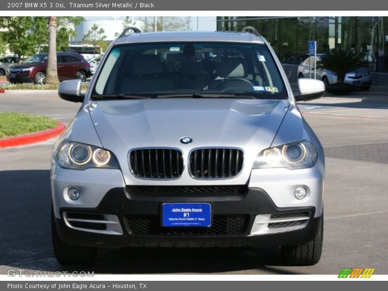 Titanium Silver Metallic / Black 2007 BMW X5 3.0si