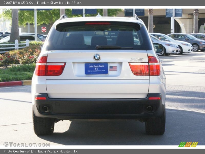 Titanium Silver Metallic / Black 2007 BMW X5 3.0si