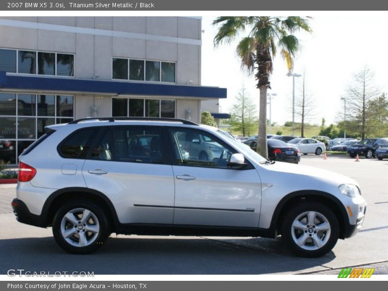 Titanium Silver Metallic / Black 2007 BMW X5 3.0si