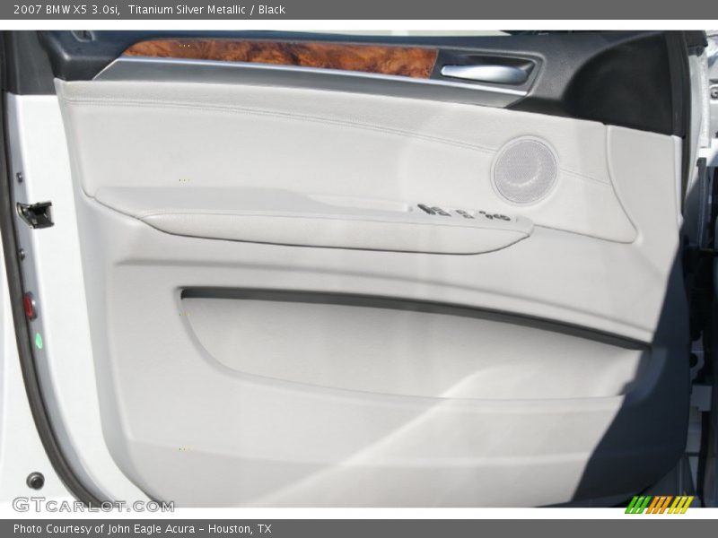 Titanium Silver Metallic / Black 2007 BMW X5 3.0si