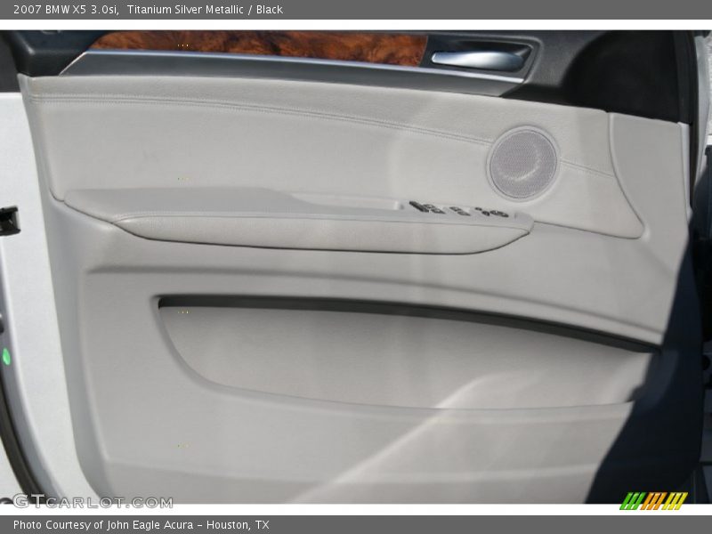 Titanium Silver Metallic / Black 2007 BMW X5 3.0si
