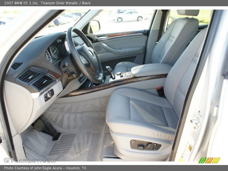 Titanium Silver Metallic / Black 2007 BMW X5 3.0si