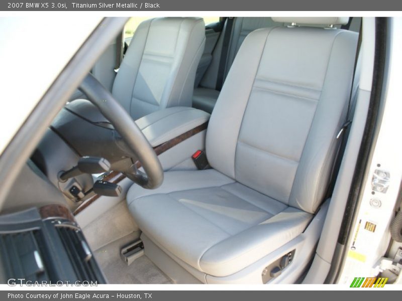 Titanium Silver Metallic / Black 2007 BMW X5 3.0si