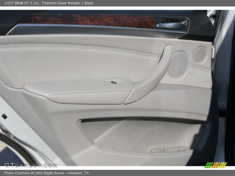 Titanium Silver Metallic / Black 2007 BMW X5 3.0si