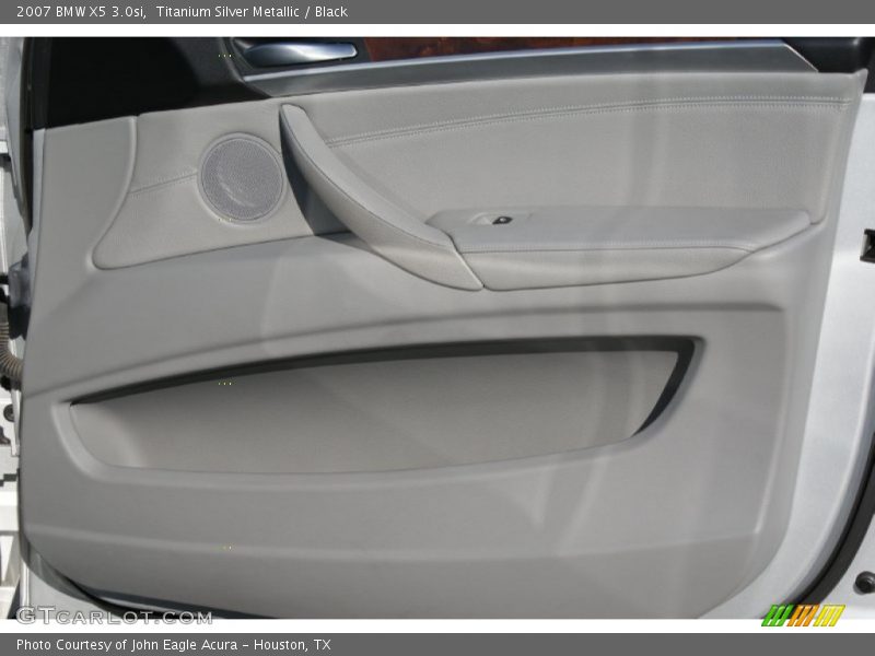Titanium Silver Metallic / Black 2007 BMW X5 3.0si
