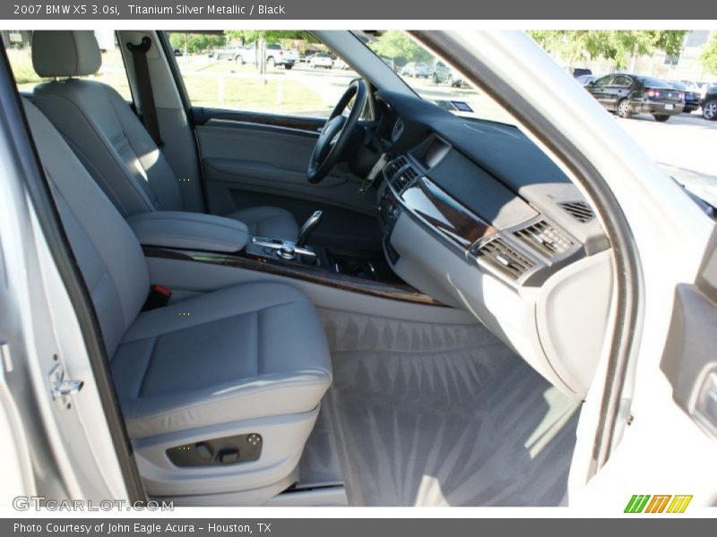 Titanium Silver Metallic / Black 2007 BMW X5 3.0si