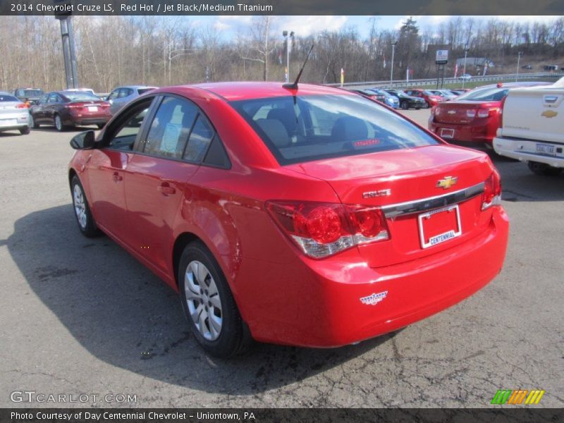 Red Hot / Jet Black/Medium Titanium 2014 Chevrolet Cruze LS