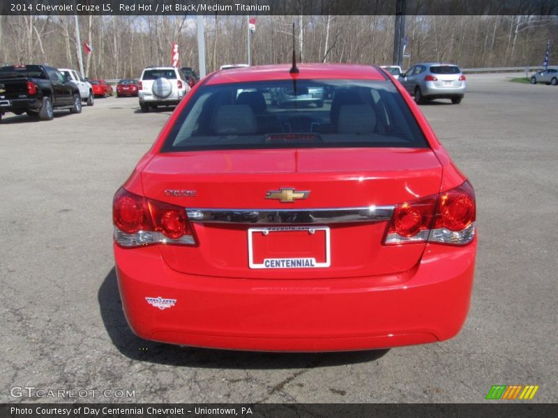 Red Hot / Jet Black/Medium Titanium 2014 Chevrolet Cruze LS