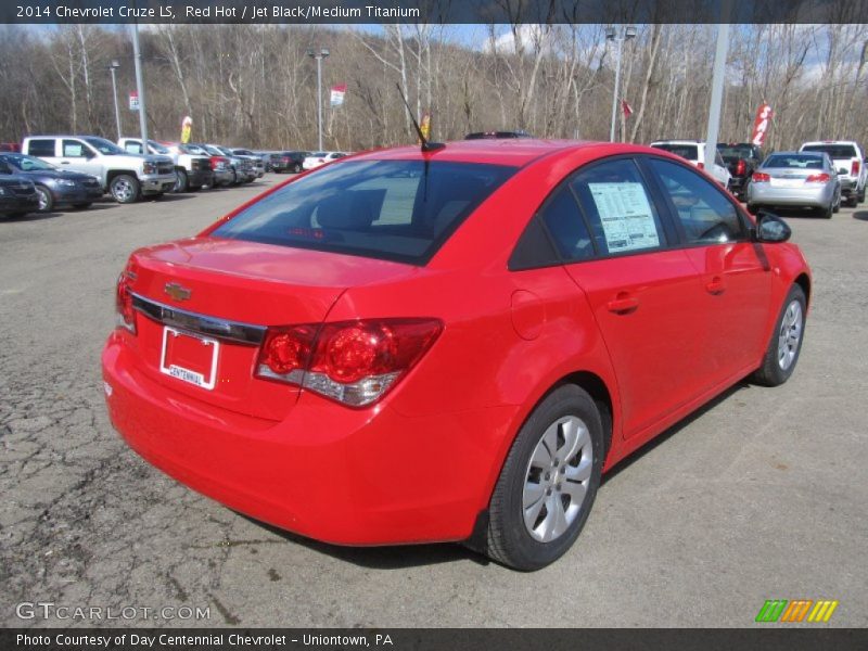 Red Hot / Jet Black/Medium Titanium 2014 Chevrolet Cruze LS